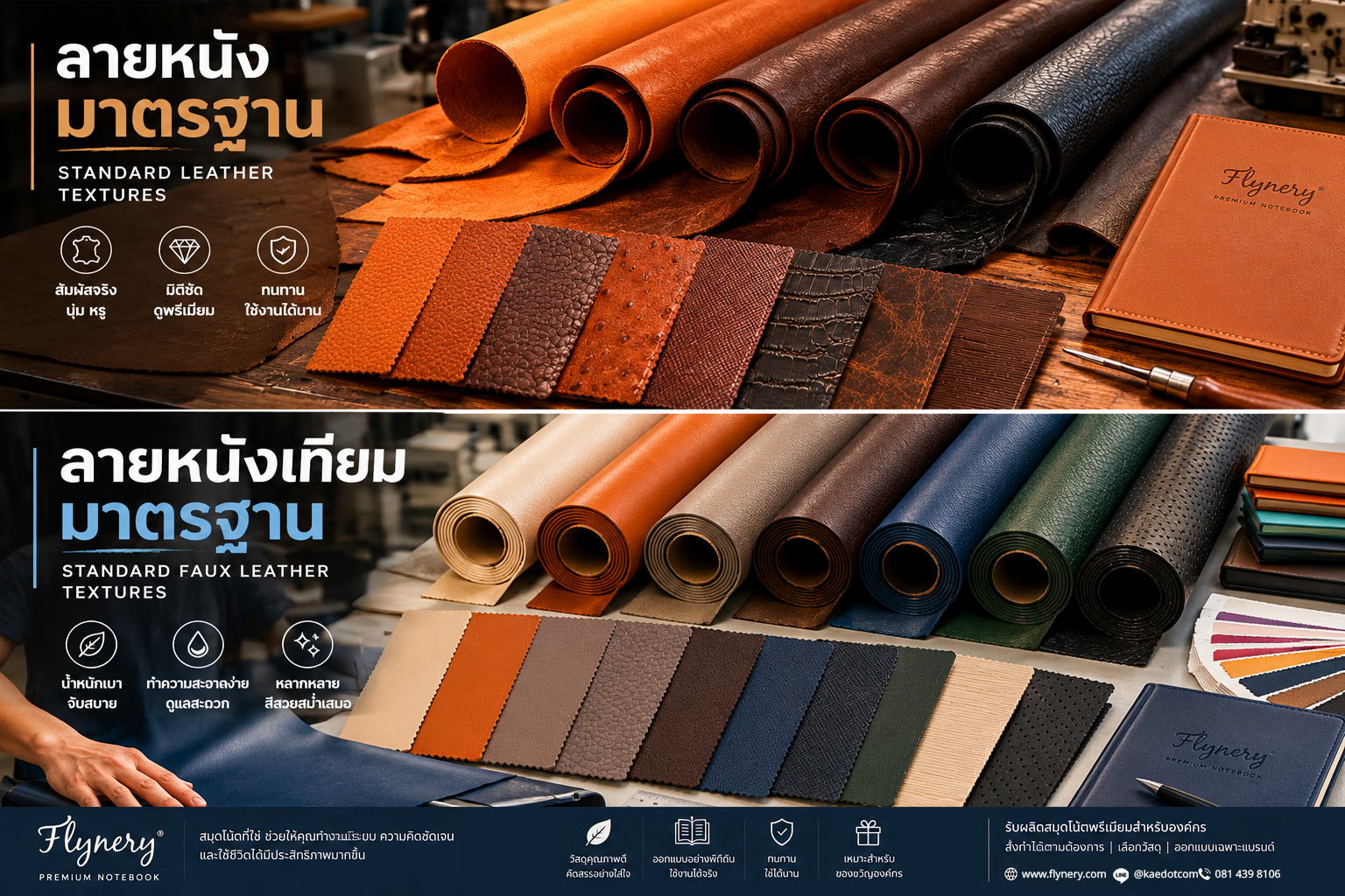 ตัวอย่างลายหนัง
